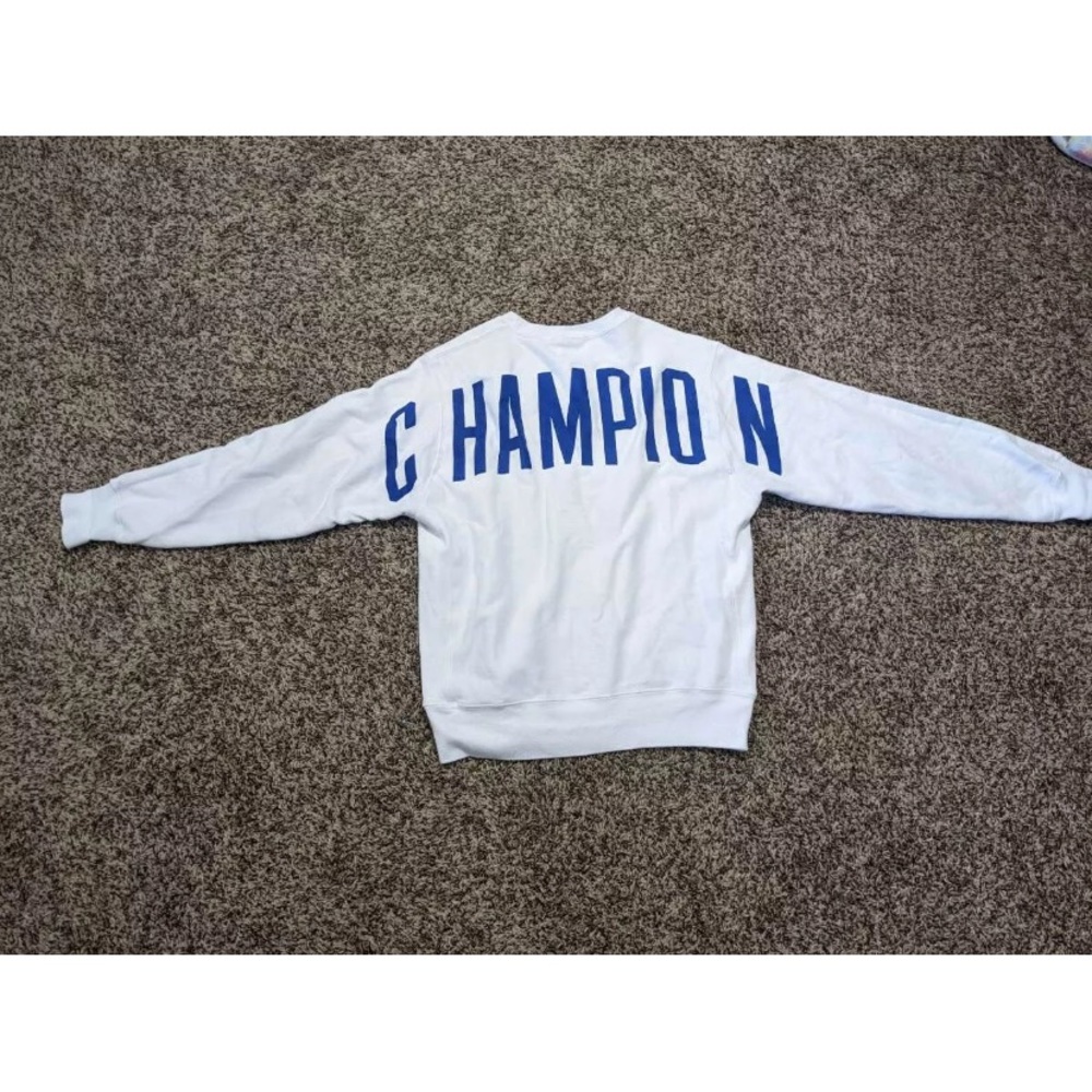 Champion Reverse Weave Crewneck sweatshirt Big Back Letters size Medium White